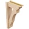 Ekena Millwork 6-in W x 16-in D x 28-in H Balboa Trad Rough Cedar Woodgrain TimberThane Outlooker, Primed Tan OUTUR060X16X28BOA04RCPR - alternate 6